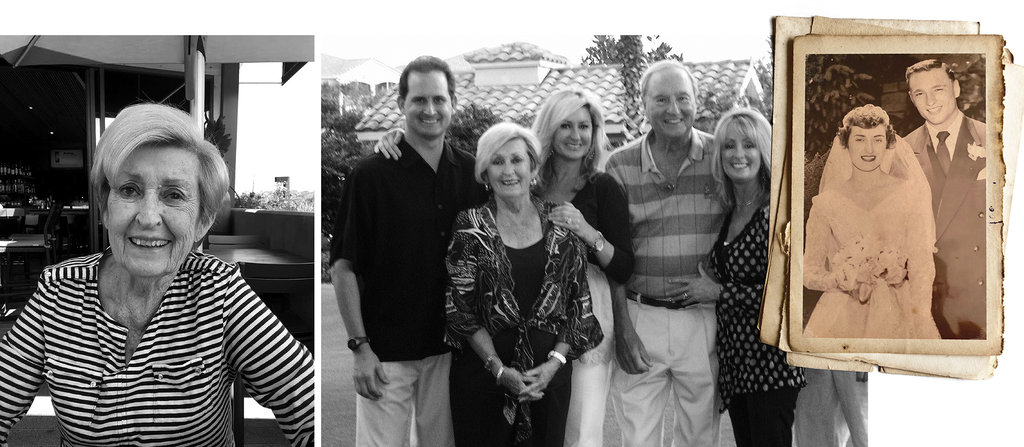 Leah Corken (left and center, pictured in a family photo) moved to Texas in 2010 after she lost her husband, John, pictured in their wedding photo (right). It was years after her 2016 death before investigators determined she’d been murdered.