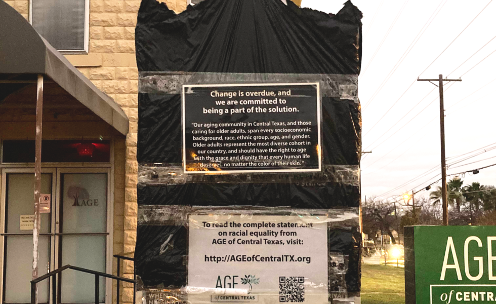In June 2020, AGE of Central Texas covered the historical marker outside the Confederate Woman’s Home in Austin.