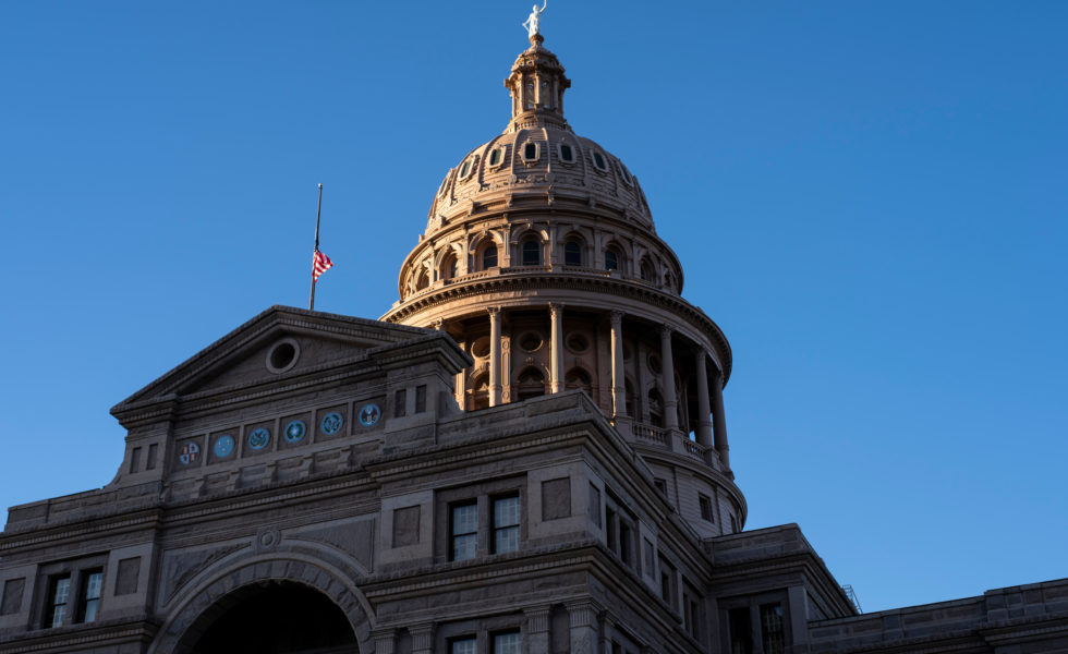 The Texas State Capitol Building during the 87th Legislative Session at the Texas State Capitol in Austin, Texas.
