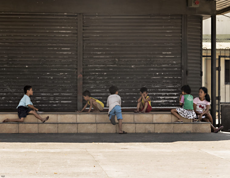 Children hanging out