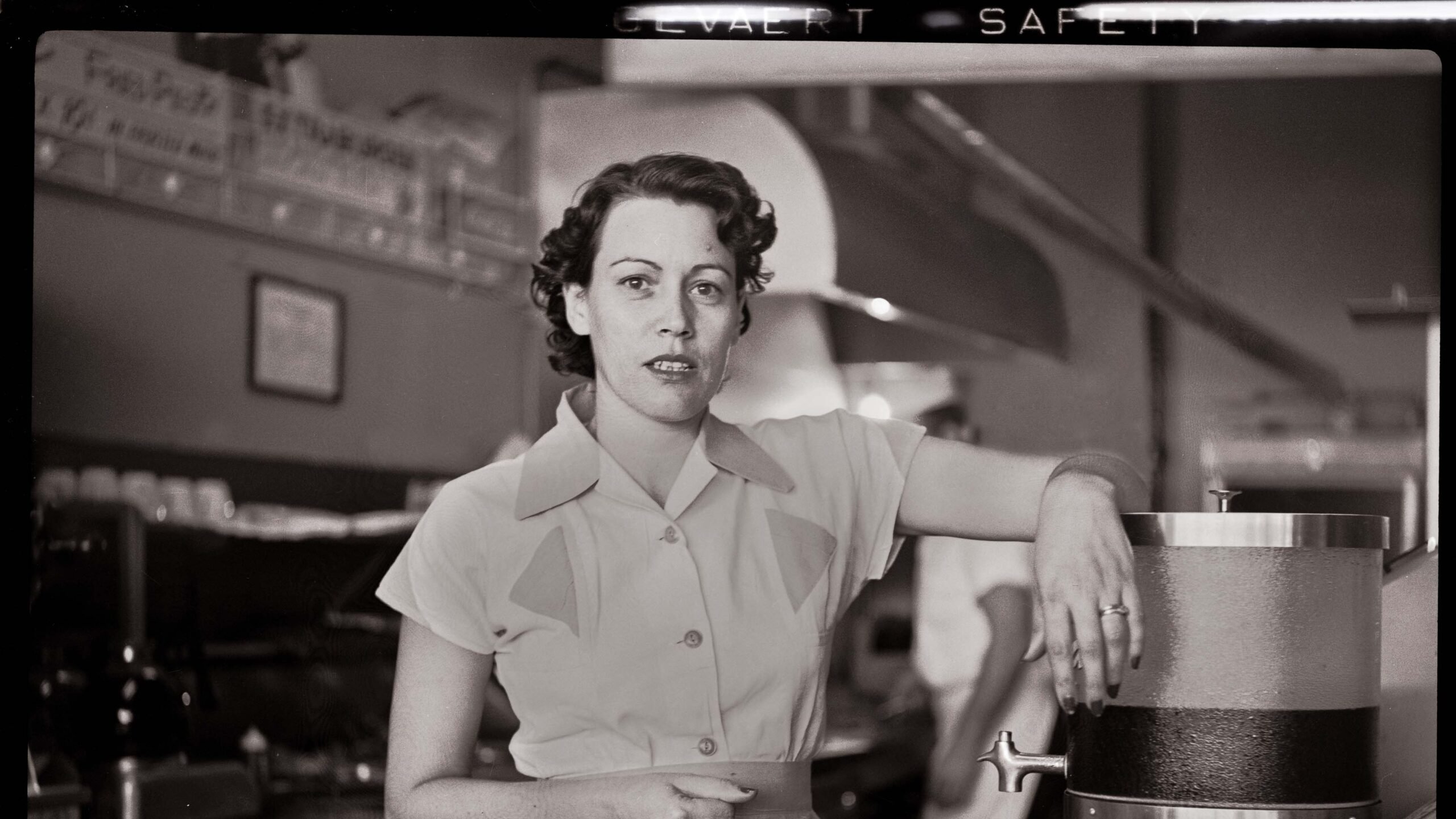 A photo of a worker in a factory