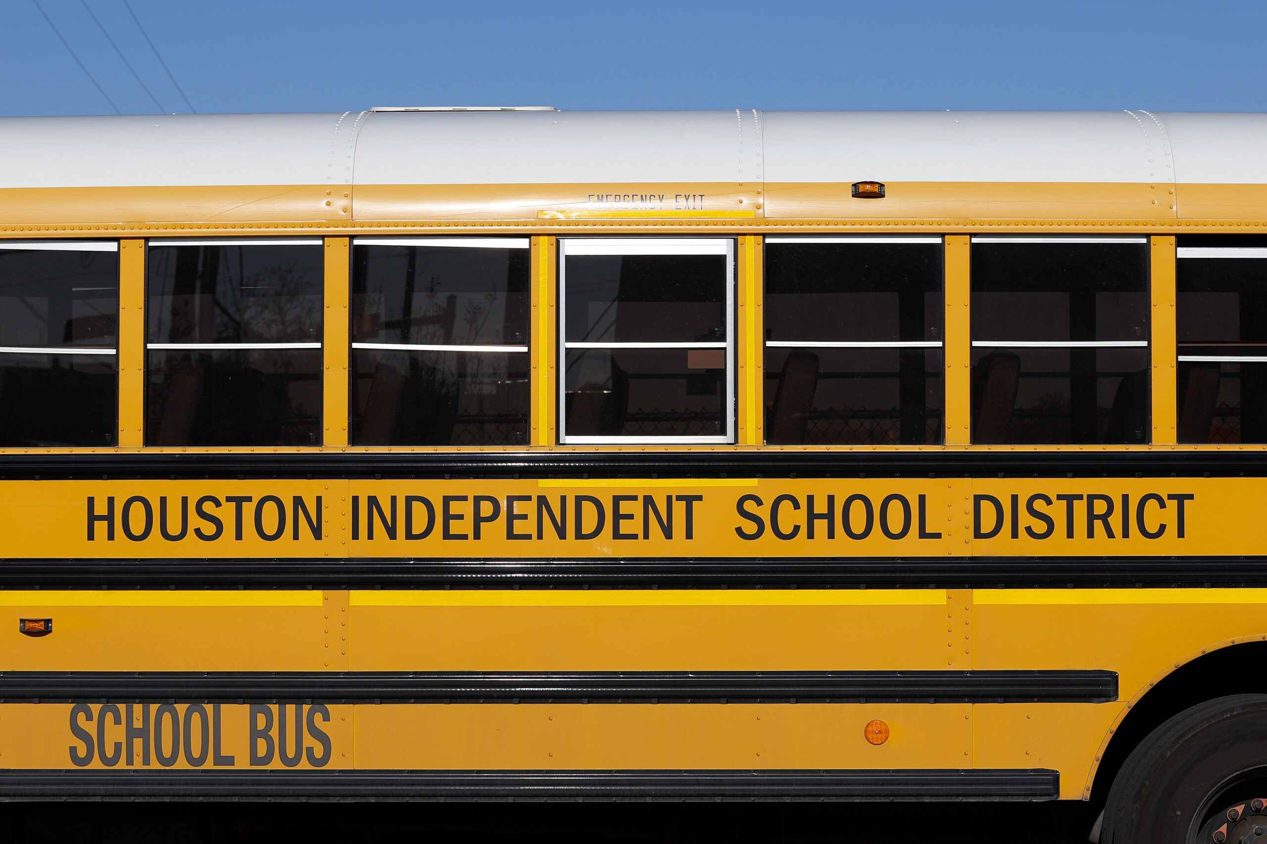 A Houston Independent School District school bus