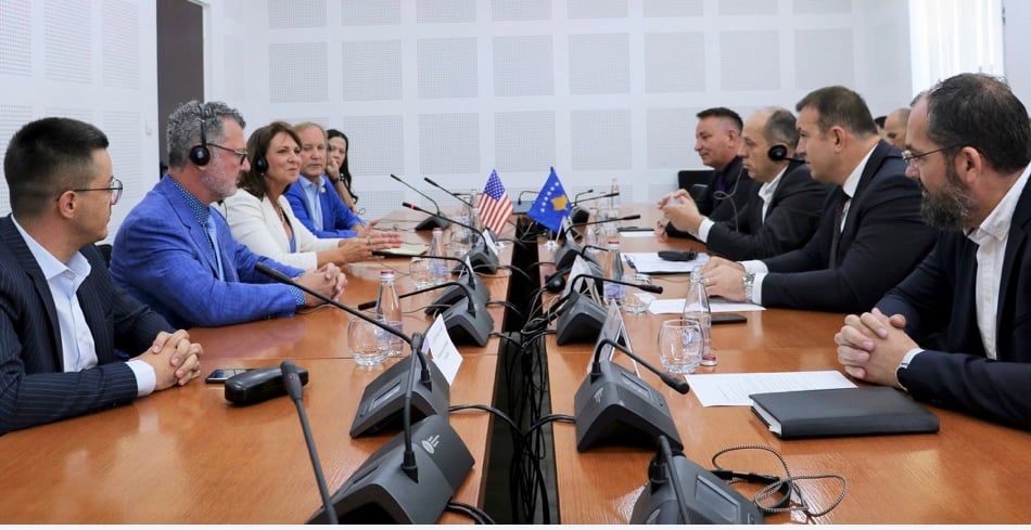 James Frinzi (in a blue shirt on the left), CEO of AMRR, renamed MBG Holdings in 2023; Texas state Senator Angela Paxton; and Attorney General Ken Paxton.