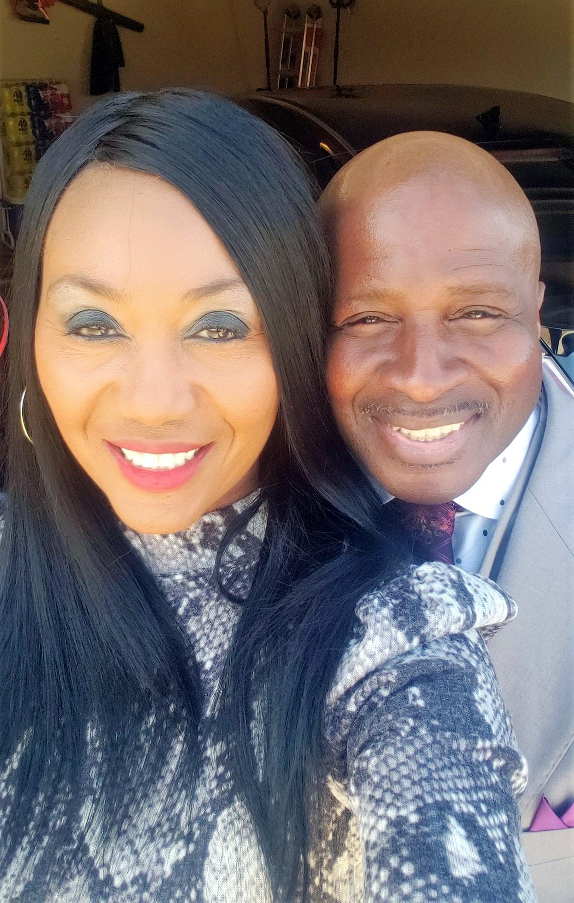 In this photo, Carla and Eugene Gates attend church services on an October day in 2021. 