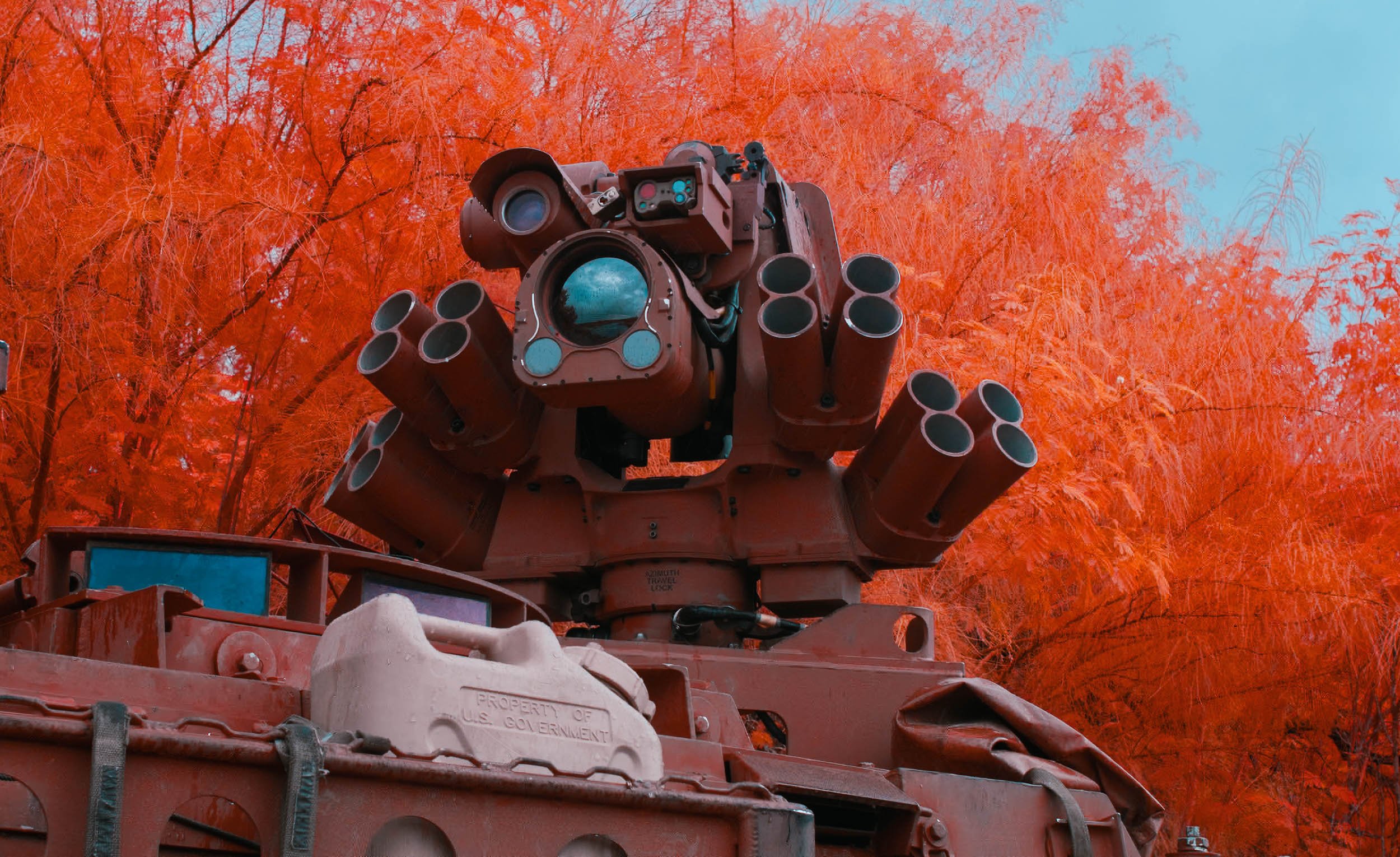 A converted digital camera can use infrared light to reveal Texas border militarization—in the same way the armed forces once scanned for enemies from the sky.