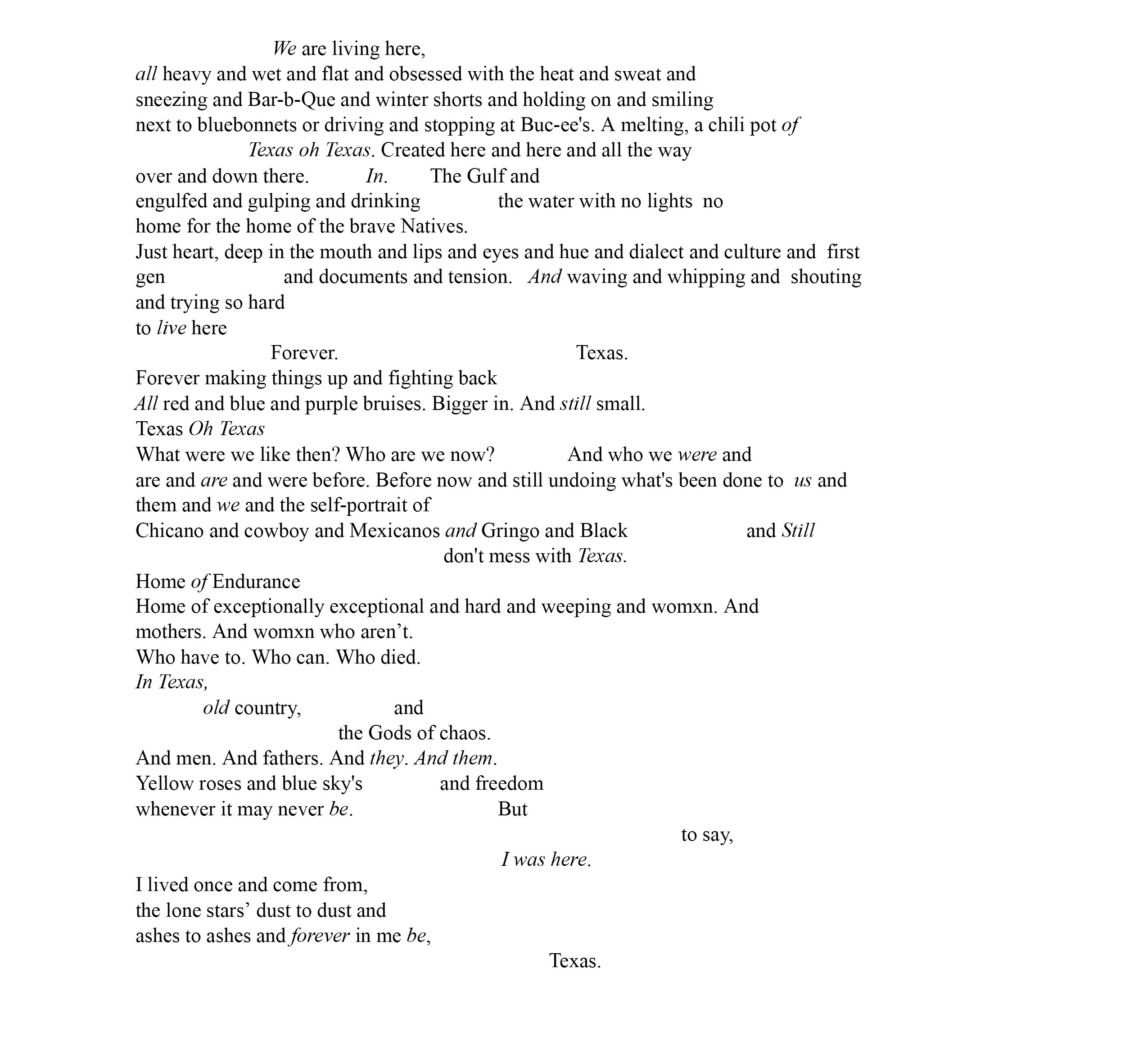 Oh, Texas Our Texas,